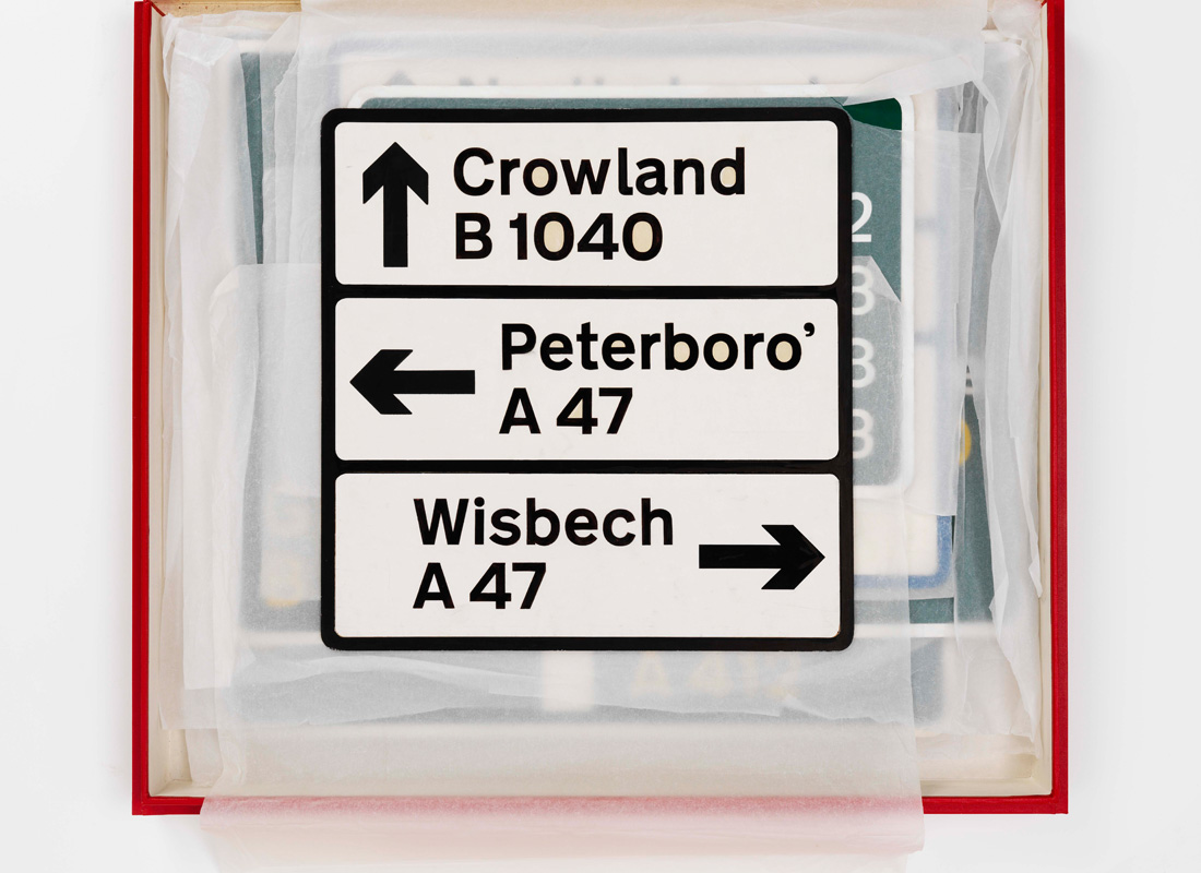 Transport new road sign maquette